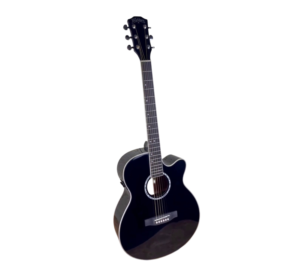 Трансакустическая гитара Washburn WA 45 C-BK